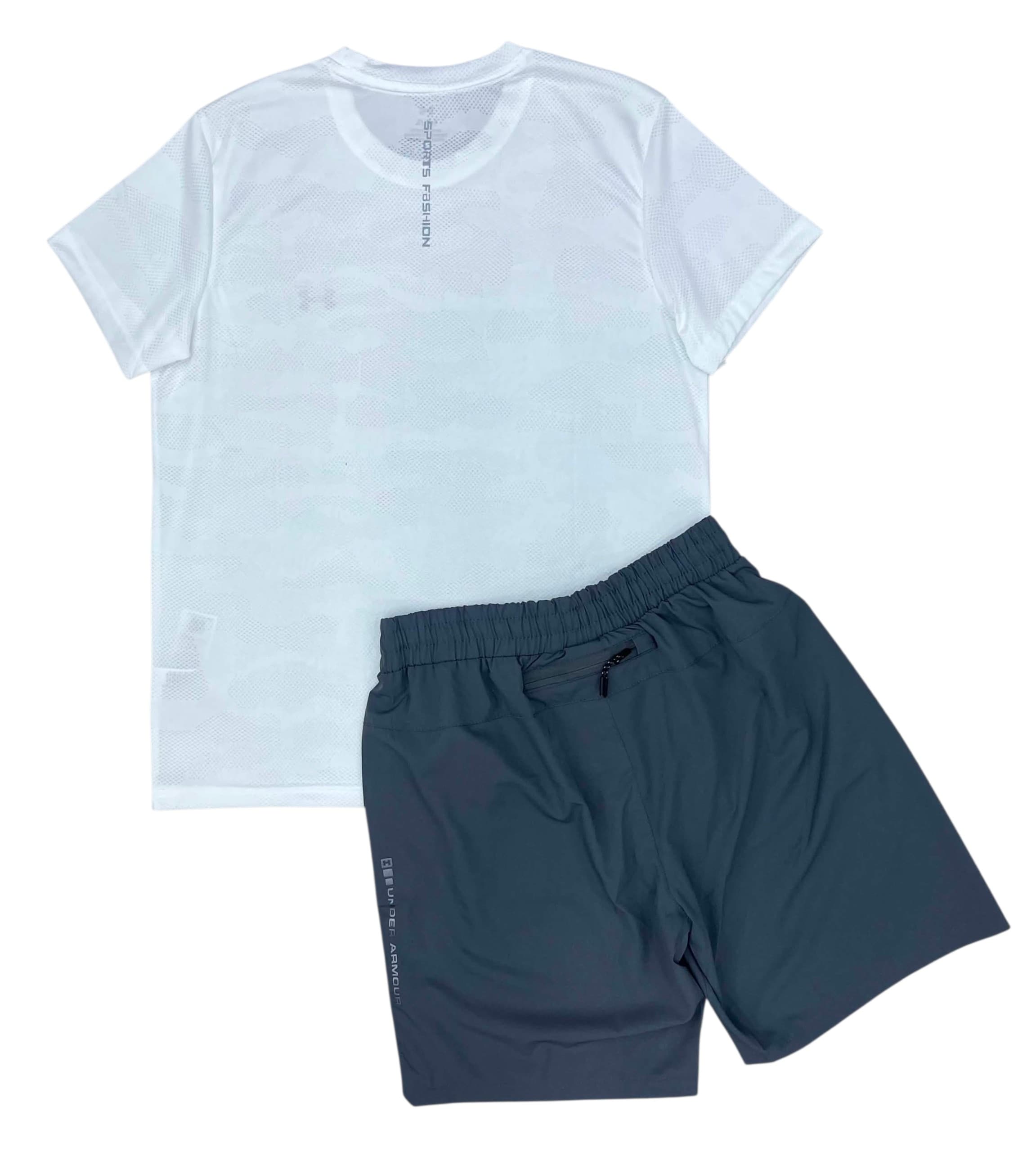 Ensemble UNDER AR SPORT SHRT26 BMPR XL BLANC