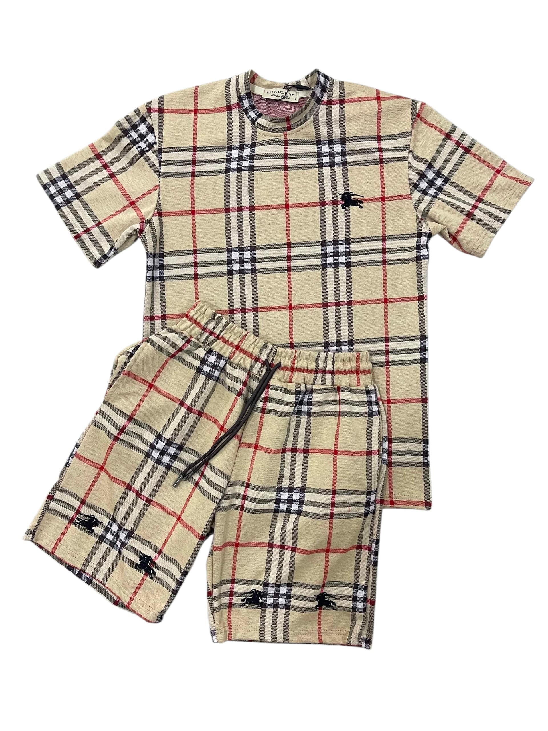 Ensemble BERBURRY  BUR SHRT TOP26 BM XL Marron