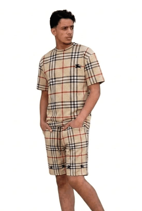 Ensemble BERBURRY  BUR SHRT TOP26 BM XL Marron