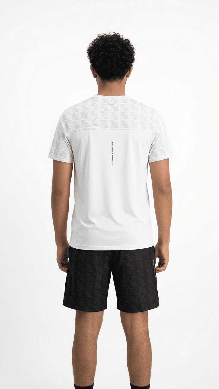 Ensemble UNDER AR SPORT SHRT26 BMPR XL BLANC