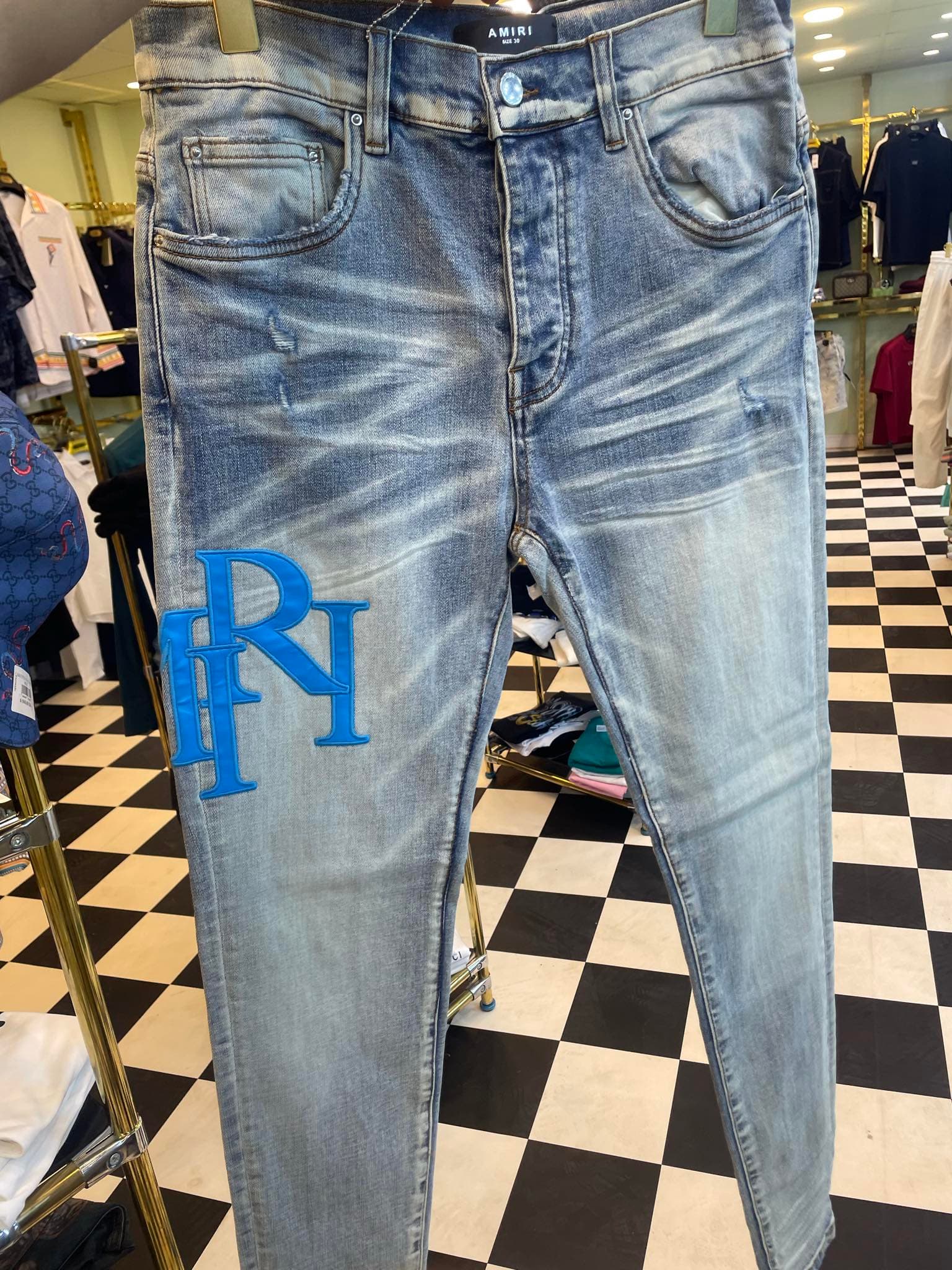 Pantalon  AMIRI DJ NEW AR BLEU 32